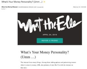 content marketing writing example ellevest